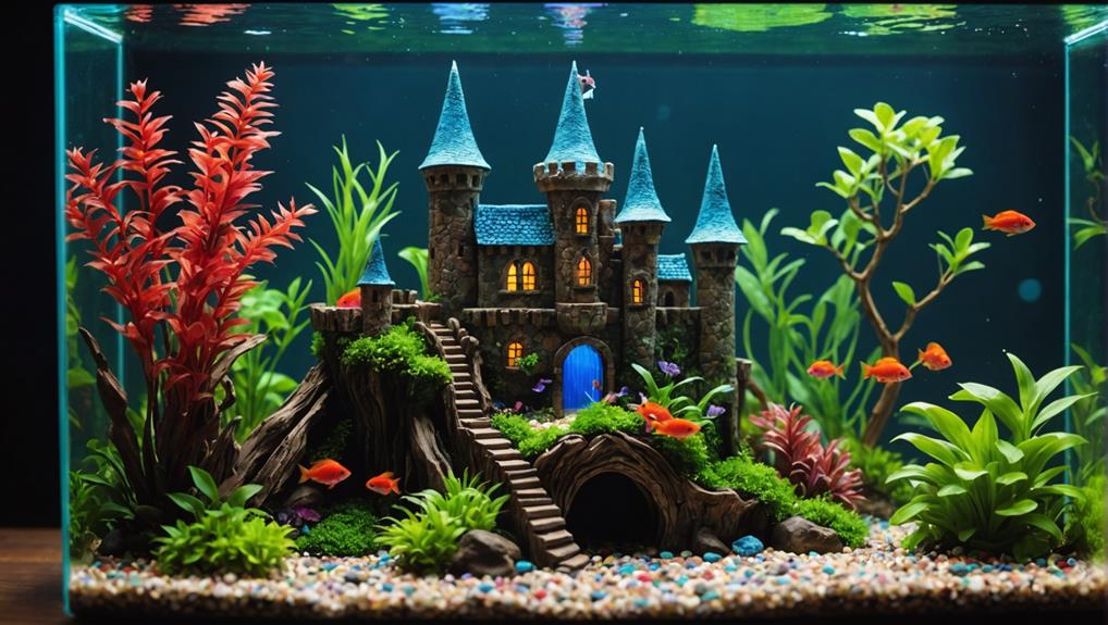 creative betta fish decor
