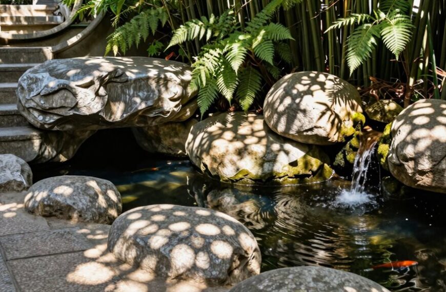 hiding spots in hardscape